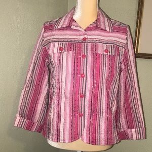 Draper’s & Damon Pink Textured Lined Jacket Petite